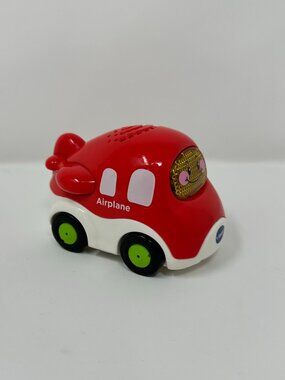 GUC Vtech Go Go Light Up Singing Airplane Small Red Plane Preschool Toy Vehicle